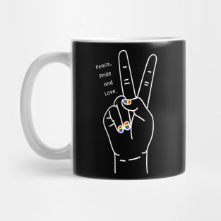 Peace, Pride and Love Mug